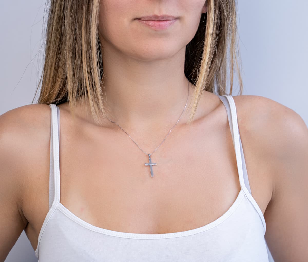 Girls' Baptism Crosses Gofas Silver