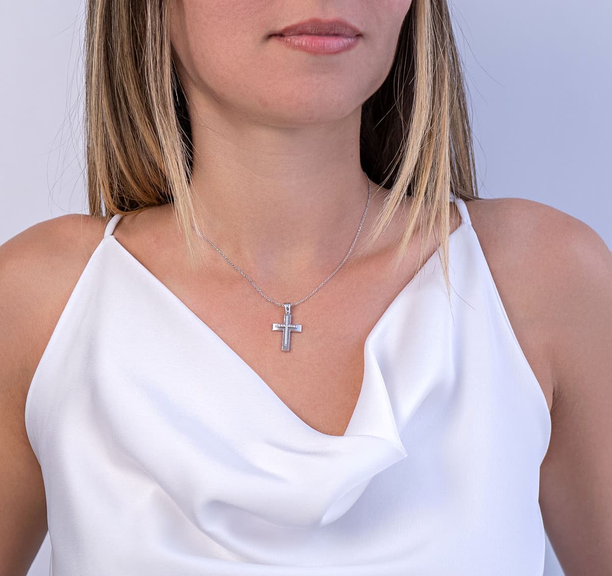 Girls' Baptism Crosses Gofas Silver