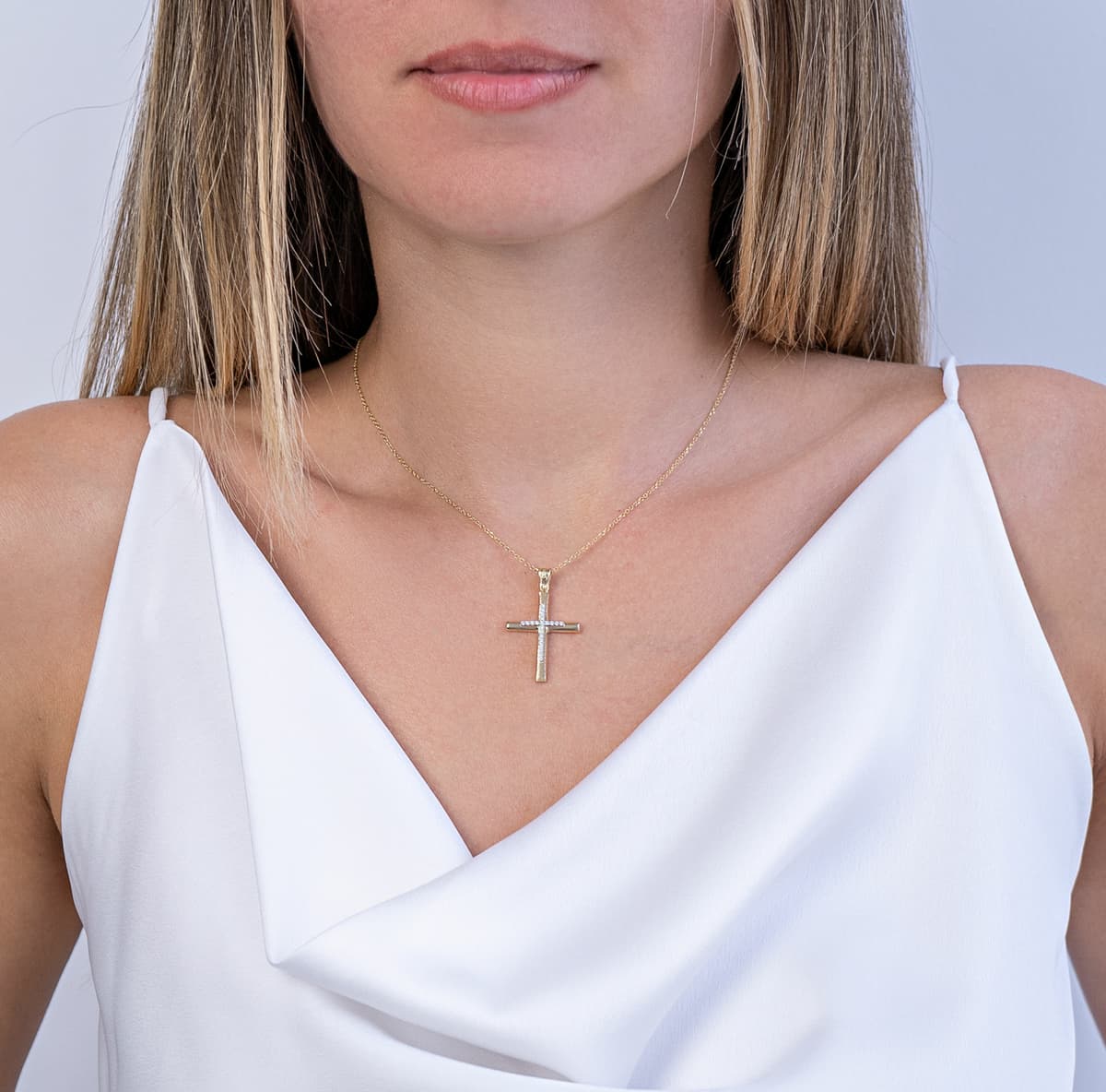 Girls' Baptism Crosses Gofas Gold