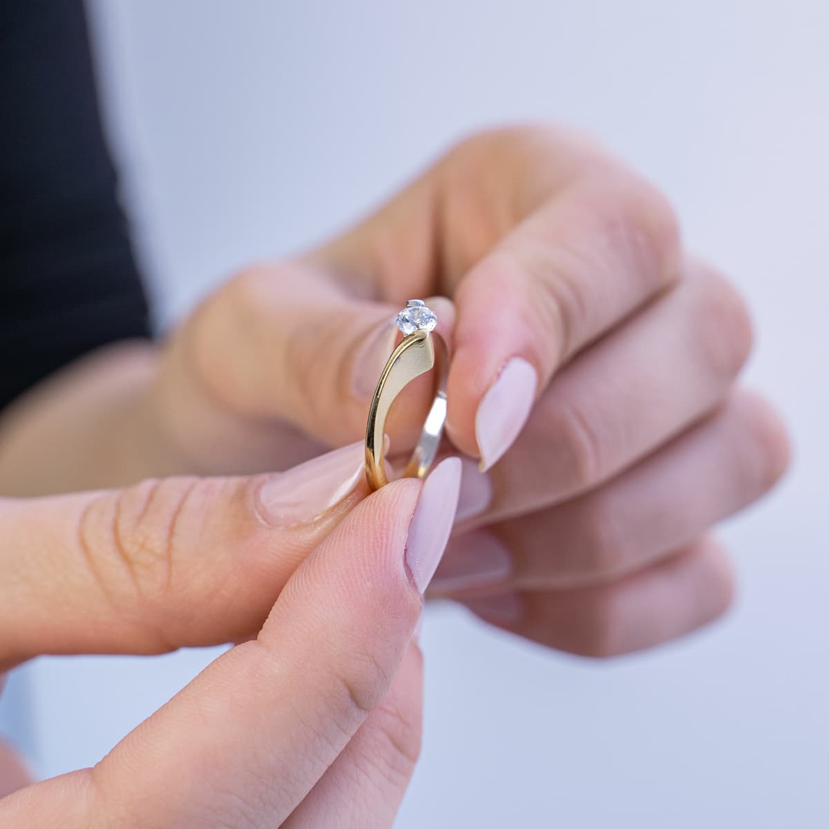 Women's Engagement Rings Gofas Gold