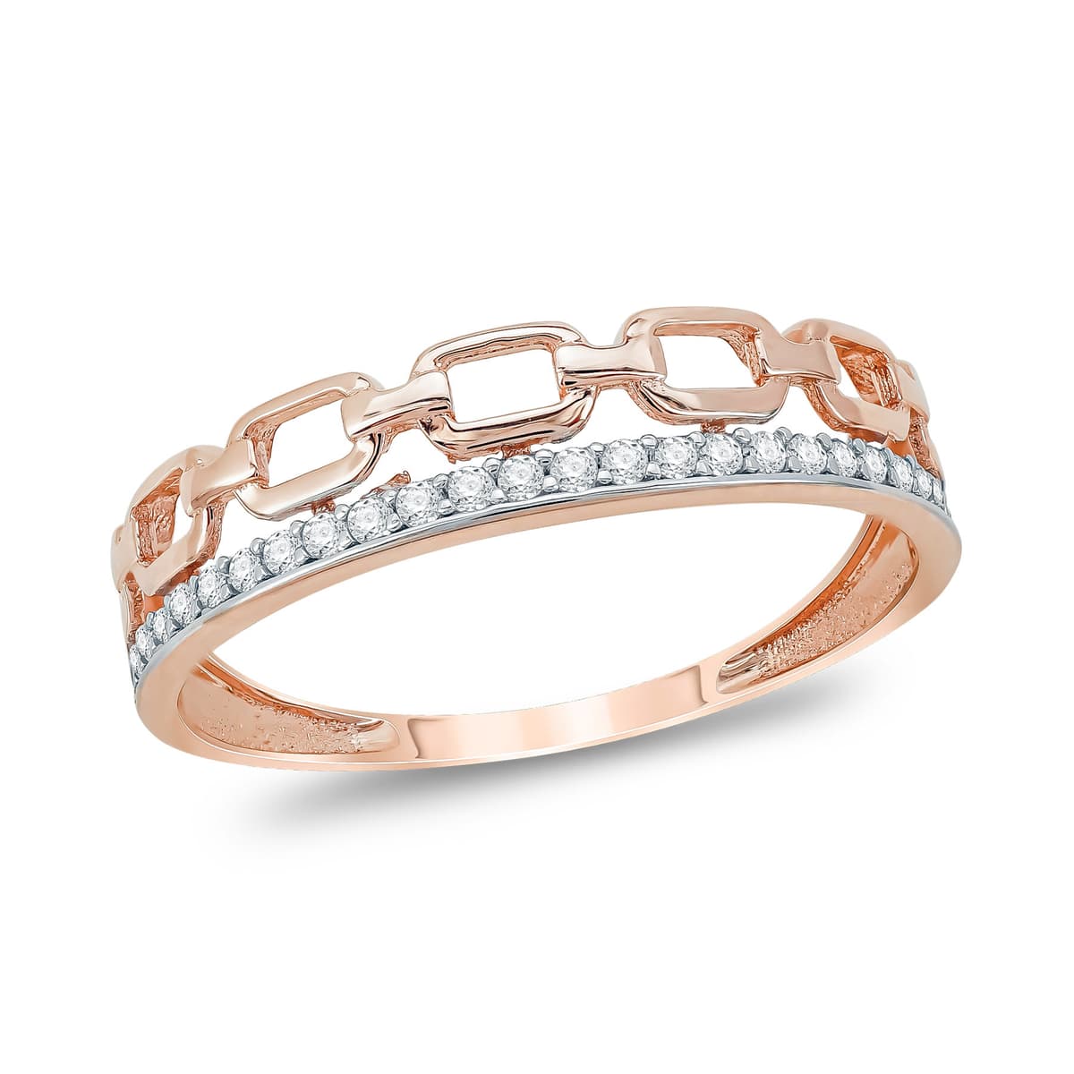 Δαχτυλίδι απο Ροζ Χρυσό 14 Καρατίων DX106227