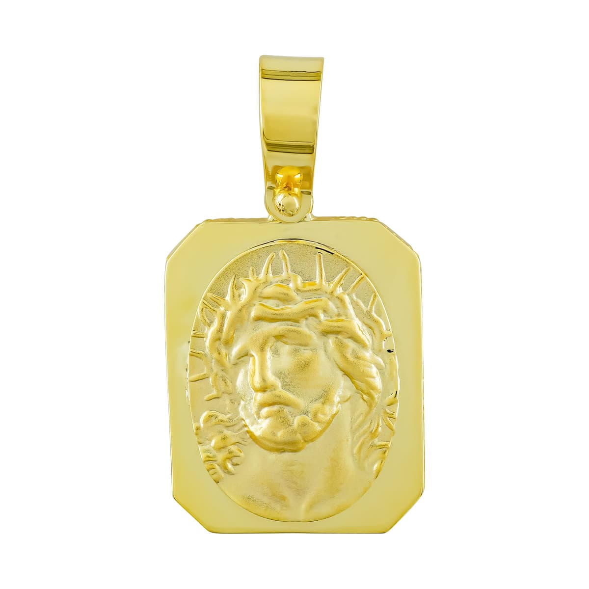 Παιδική μοντέρνα παραμάνα από επιχρυσωμένο ασήμι Boy με σμάλτο ματάκι και σταυρό