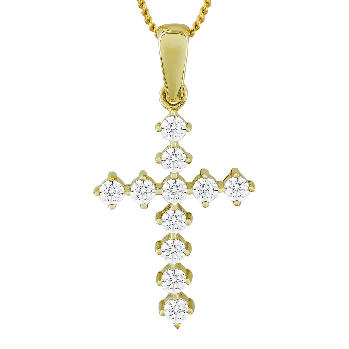 Girls' Baptism Crosses Gofas Gold