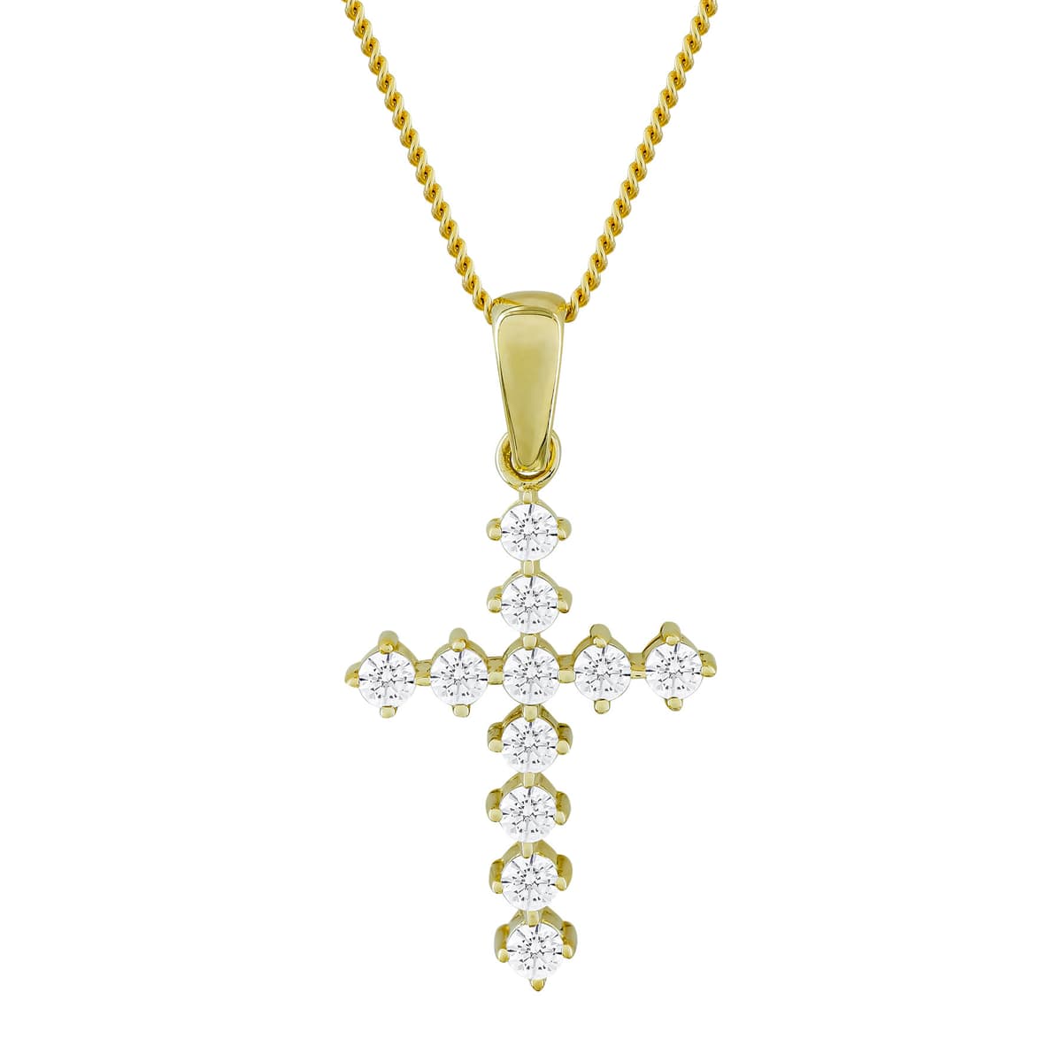 Girls' Baptism Crosses Gofas Gold