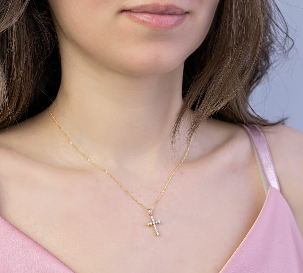 Girls' Baptism Crosses Gofas Gold