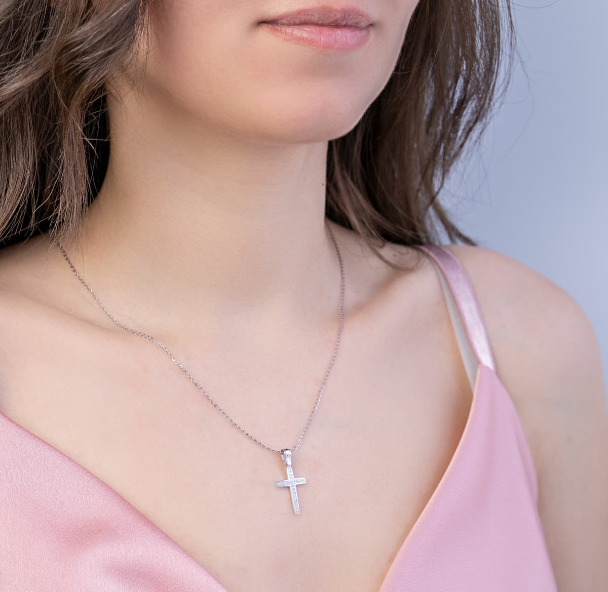 Girls' Baptism Crosses Gofas Silver