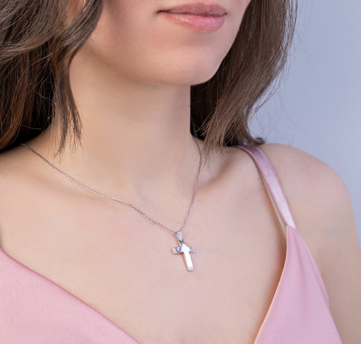 Girls' Baptism Crosses Gofas Silver