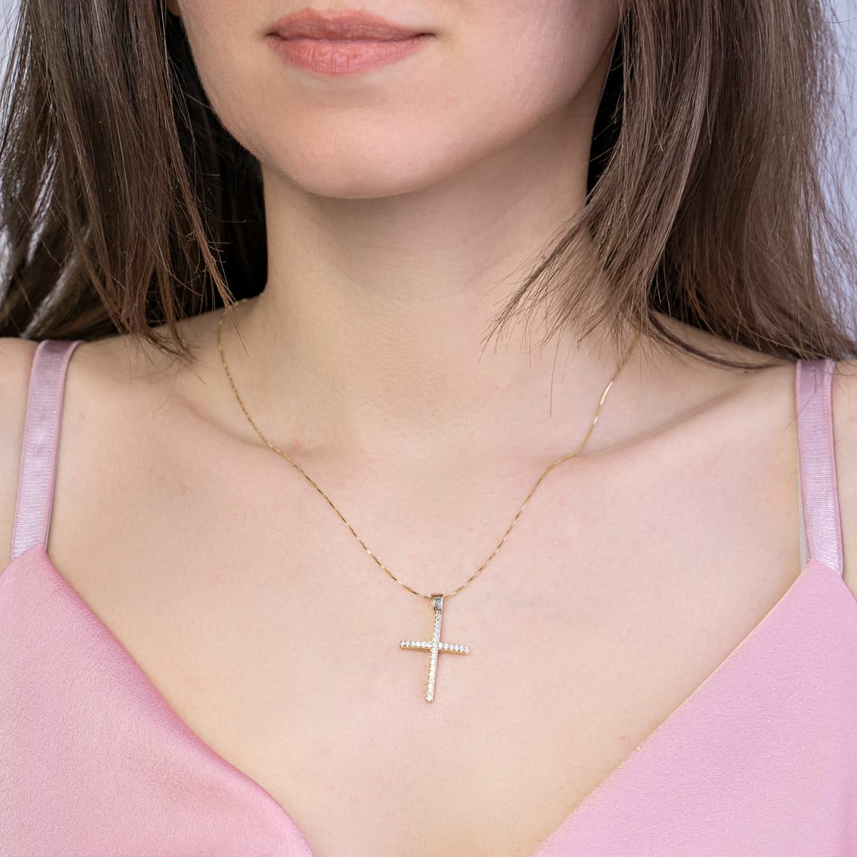 Girls' Baptism Crosses Gofas Gold