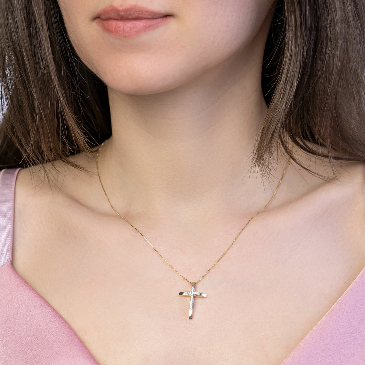 Girls' Baptism Crosses Gofas Gold