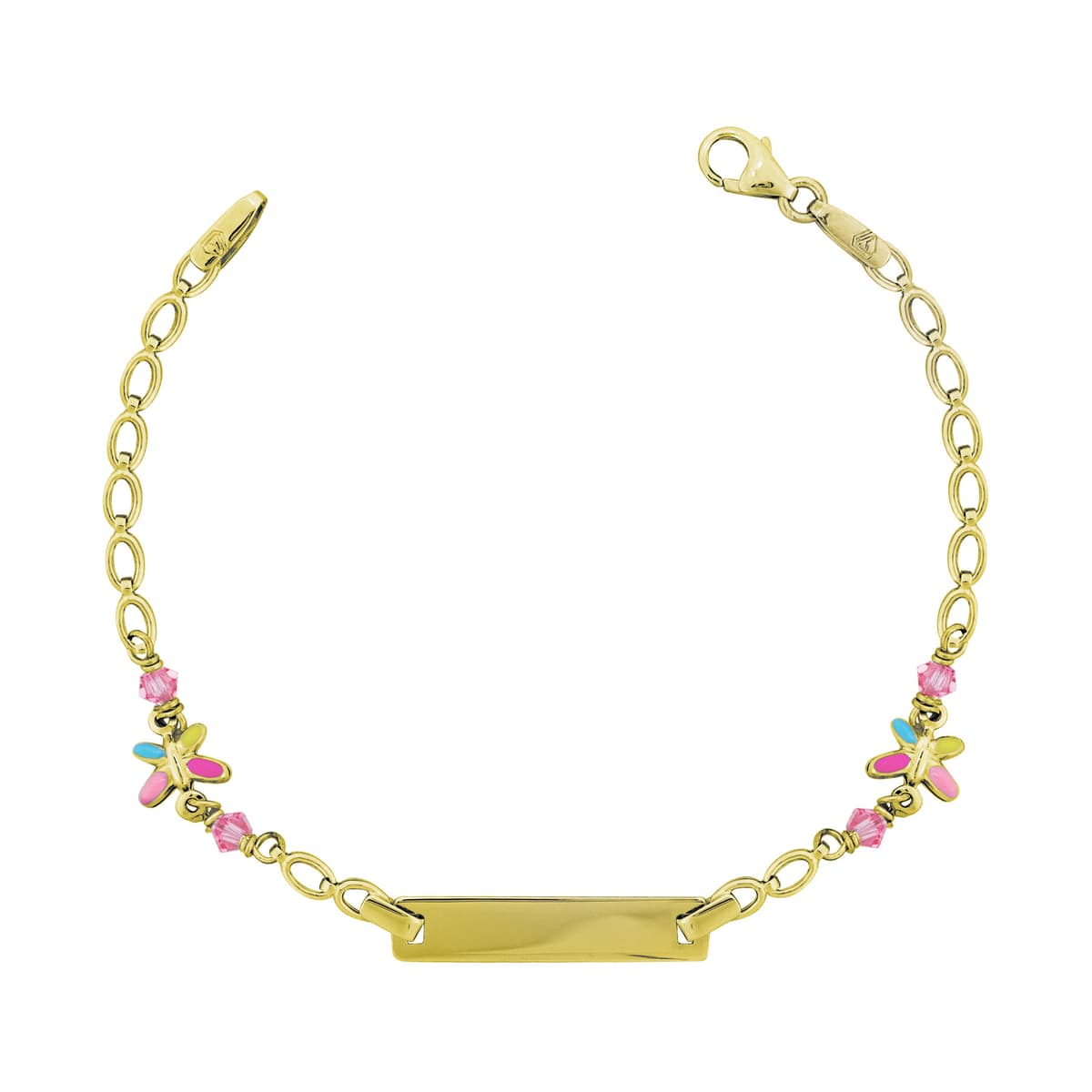 Παιδική Ταυτότητα από Κίτρινο Χρυσό 14 Καρατίων TVR533