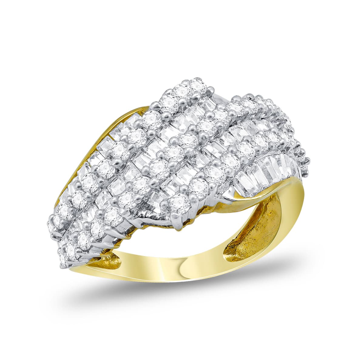 Δαχτυλίδι απο Δίχρωμο Χρυσό 14 Καρατίων DX1348