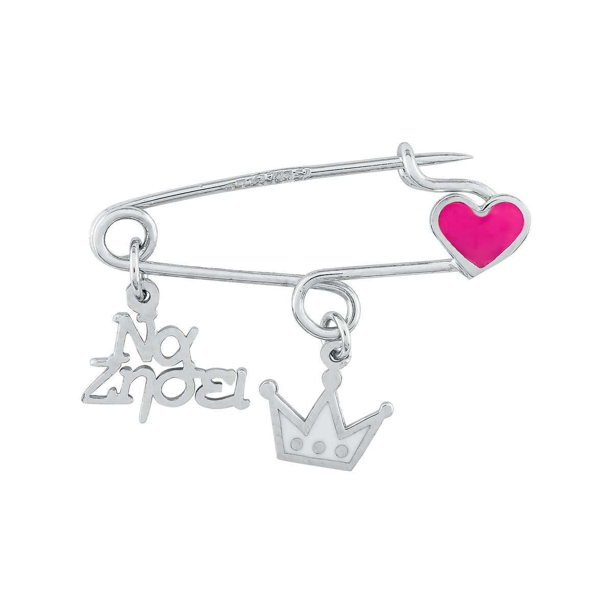 Παραμάνα Για Νεογέννητο Από Λευκό Χρυσό 9 Καρατίων PR603