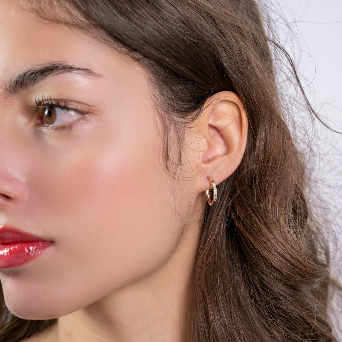 Women's Hoop Earrings Gofas Gold