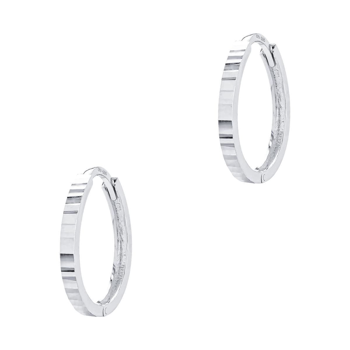 Women's Hoop Earrings Gofas Silver