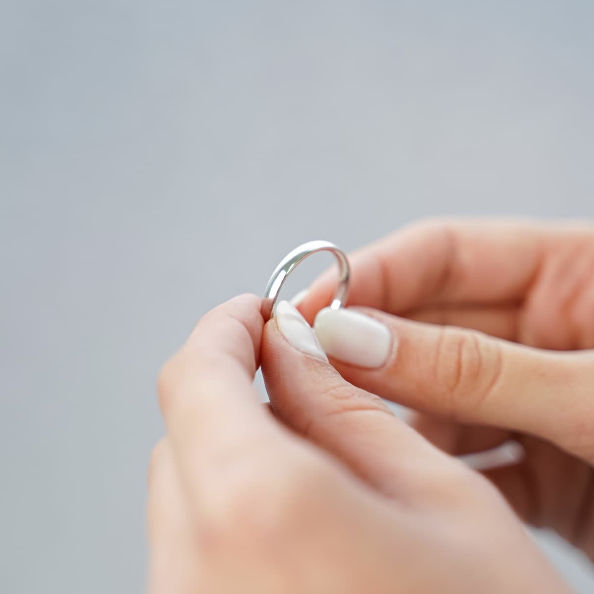 Women's Wedding Bands FACADORO Silver