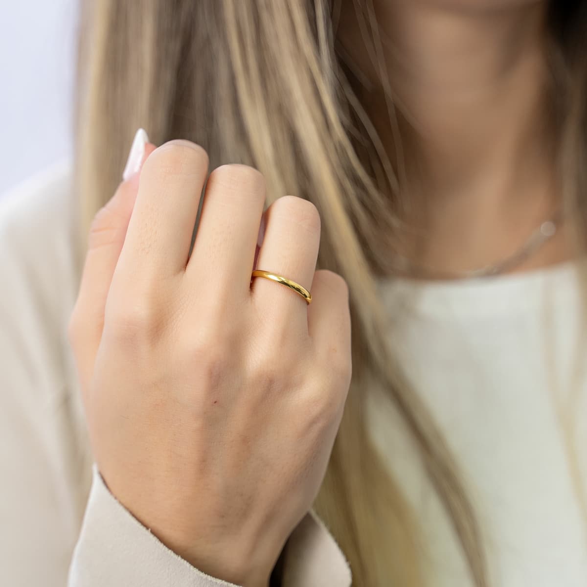 Women's Wedding Bands FACADORO Silver