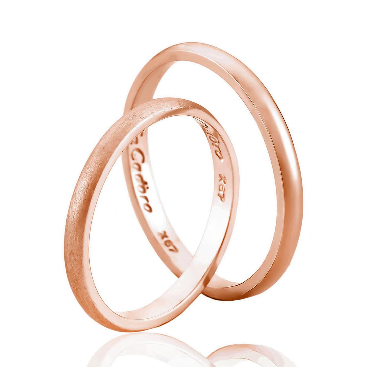 Men's Rings FACADORO Rose Gold