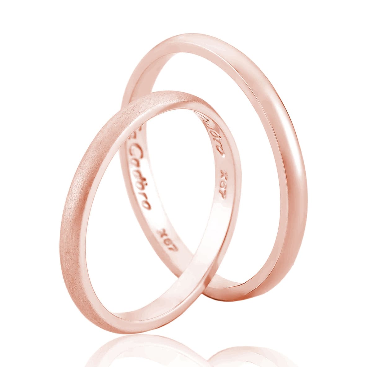 Men's Rings FACADORO Rose Gold