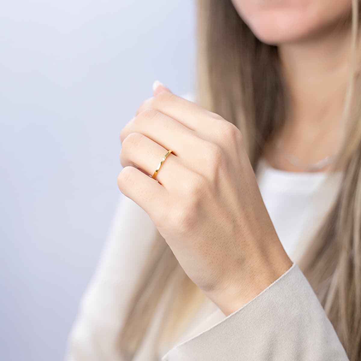 Women's Wedding Bands FACADORO Gold