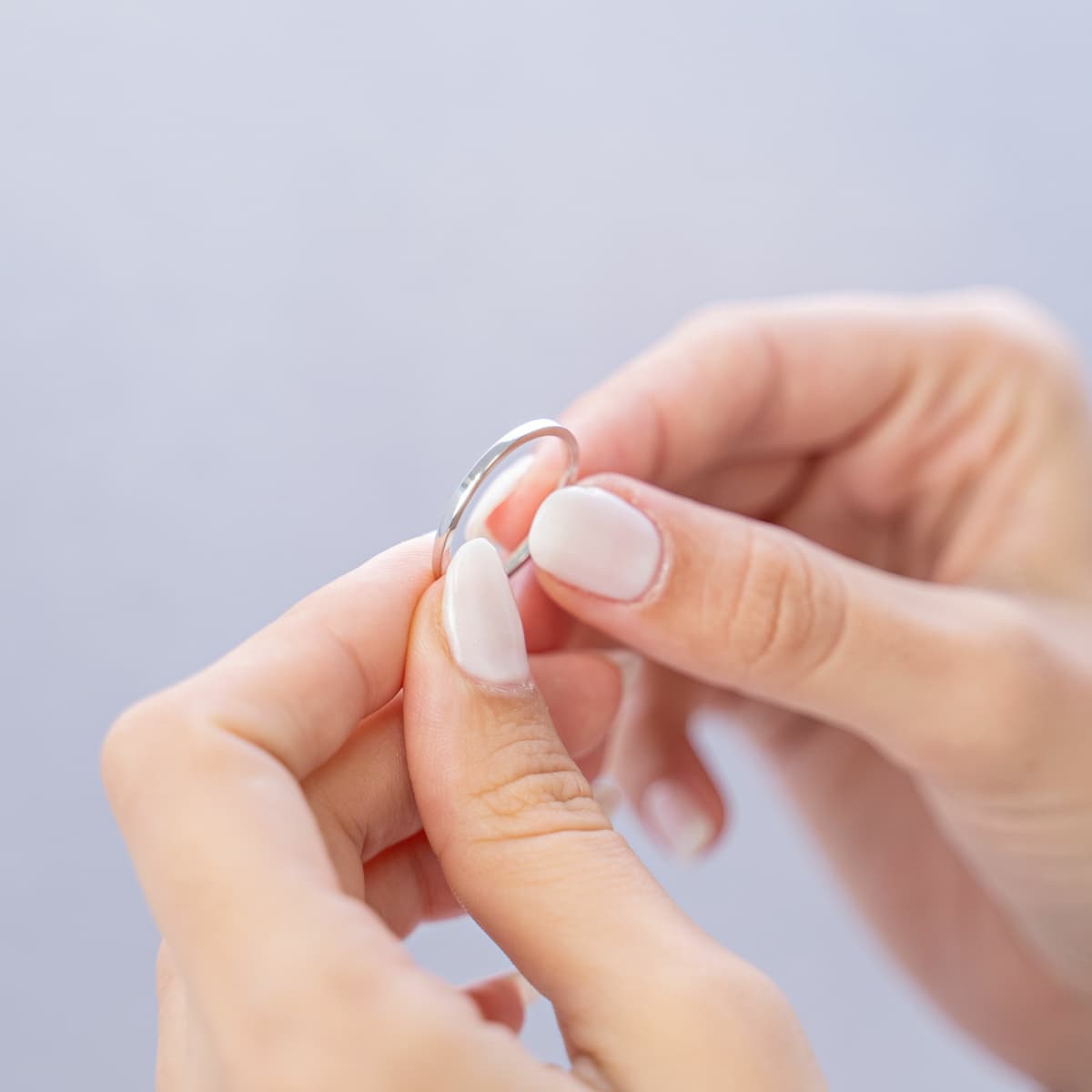 Women's Wedding Bands FACADORO Silver