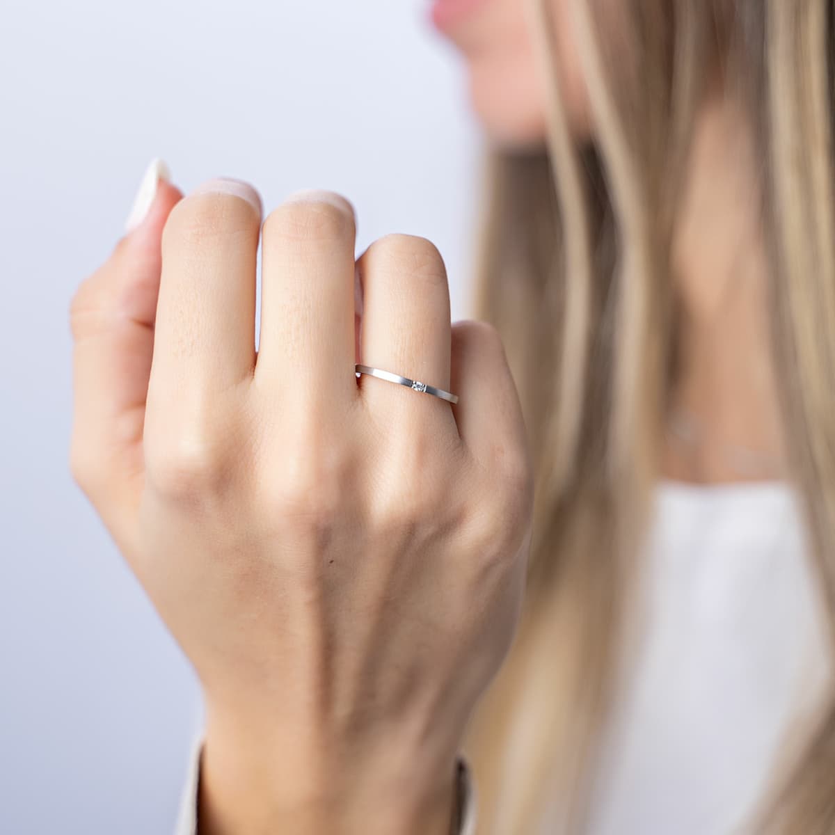 Women's Wedding Bands FACADORO Silver