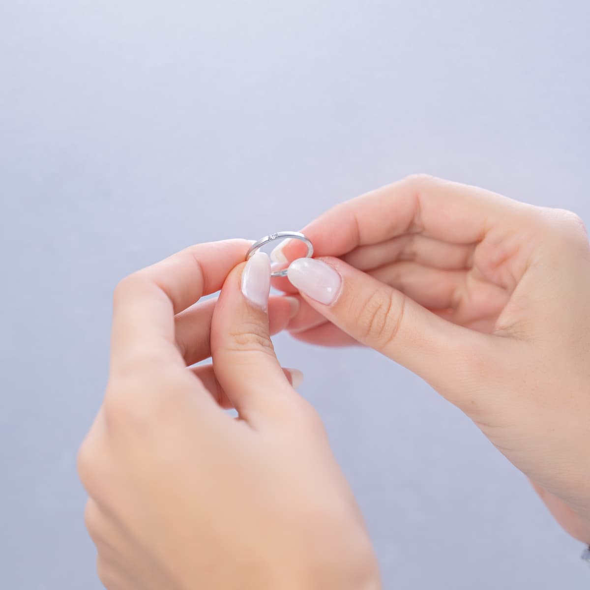 Women's Wedding Bands FACADORO Silver