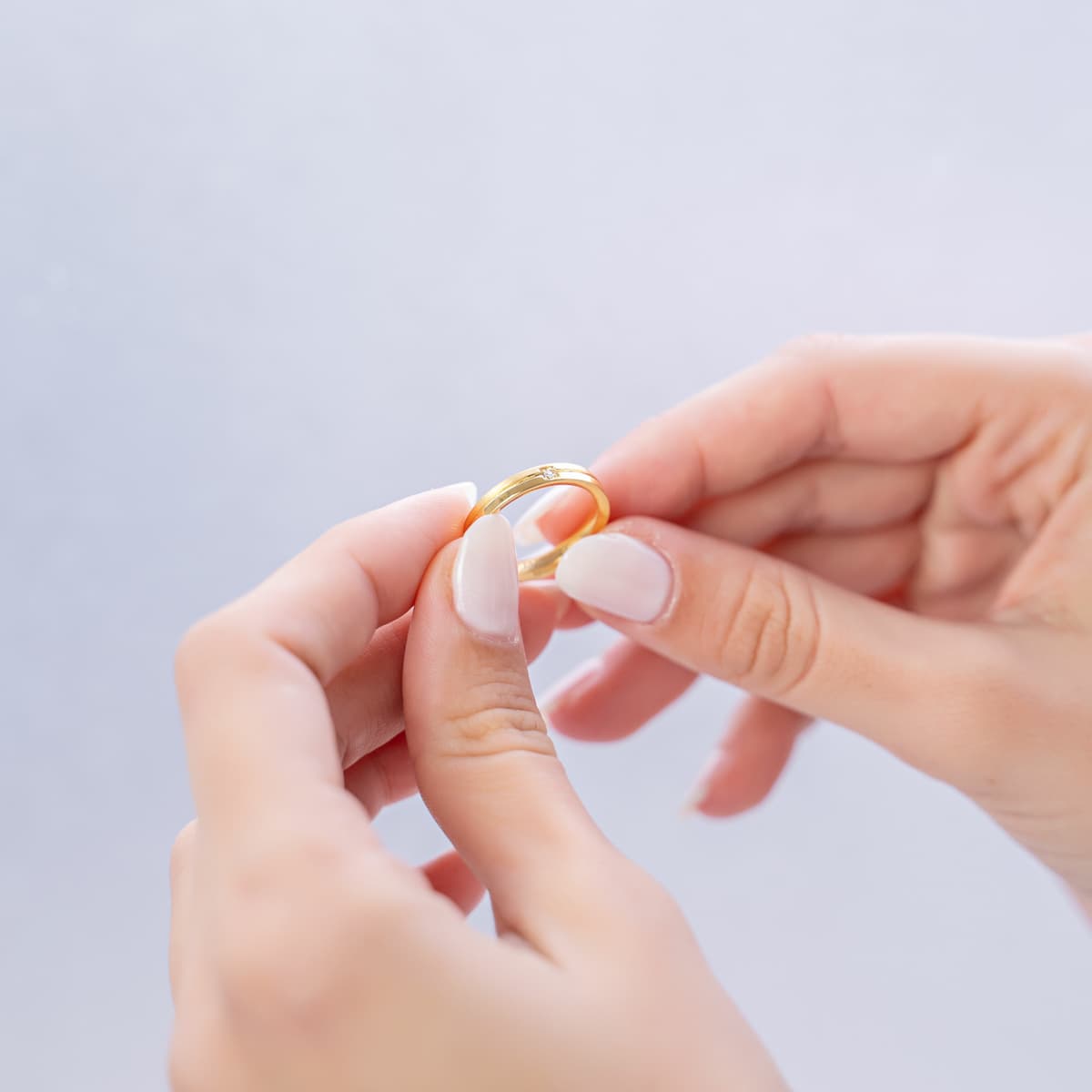 Women's Wedding Bands FACADORO Silver