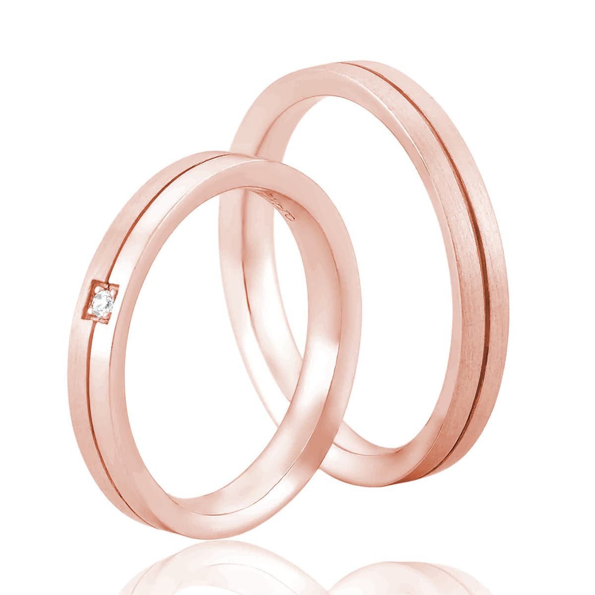 Men's Rings FACADORO Rose Gold