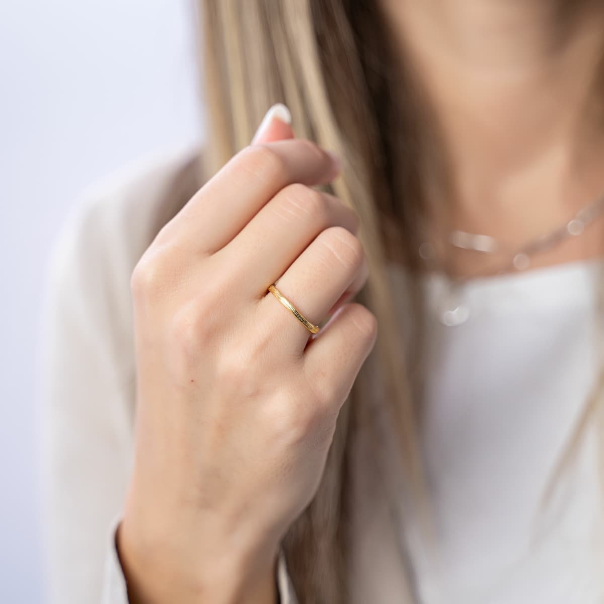 Women's Wedding Bands FACADORO Silver