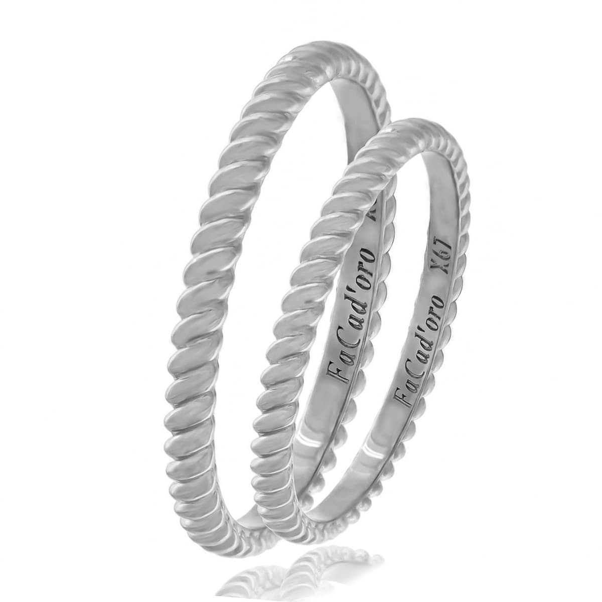 Men's Rings FACADORO Silver