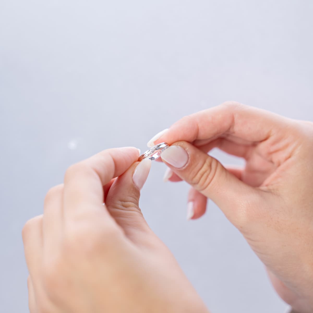 Women's Wedding Bands FACADORO Silver