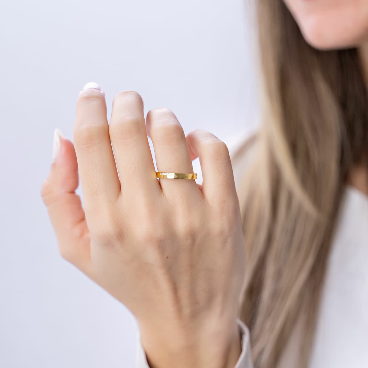 Women's Wedding Bands FACADORO Silver