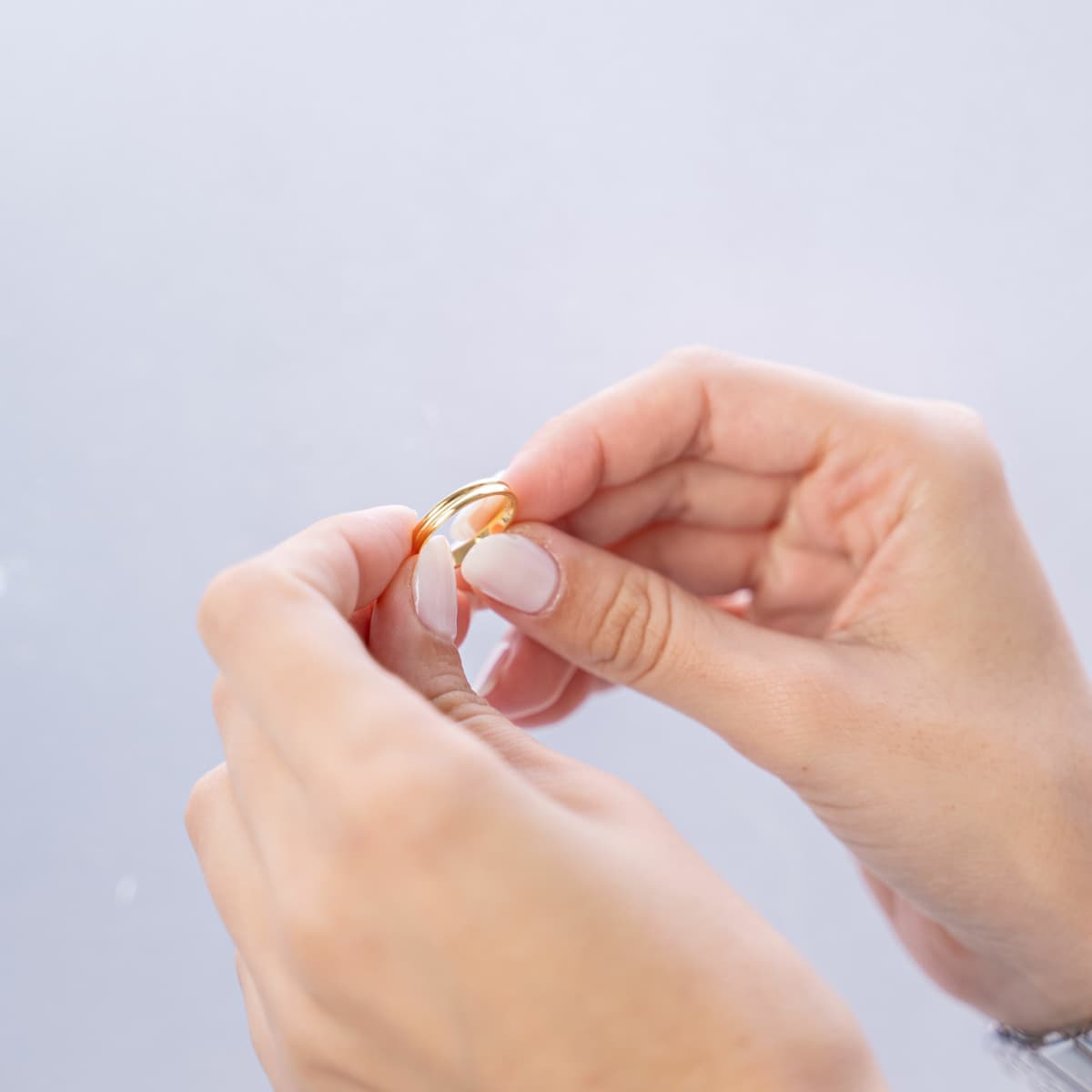 Women's Wedding Bands FACADORO Silver