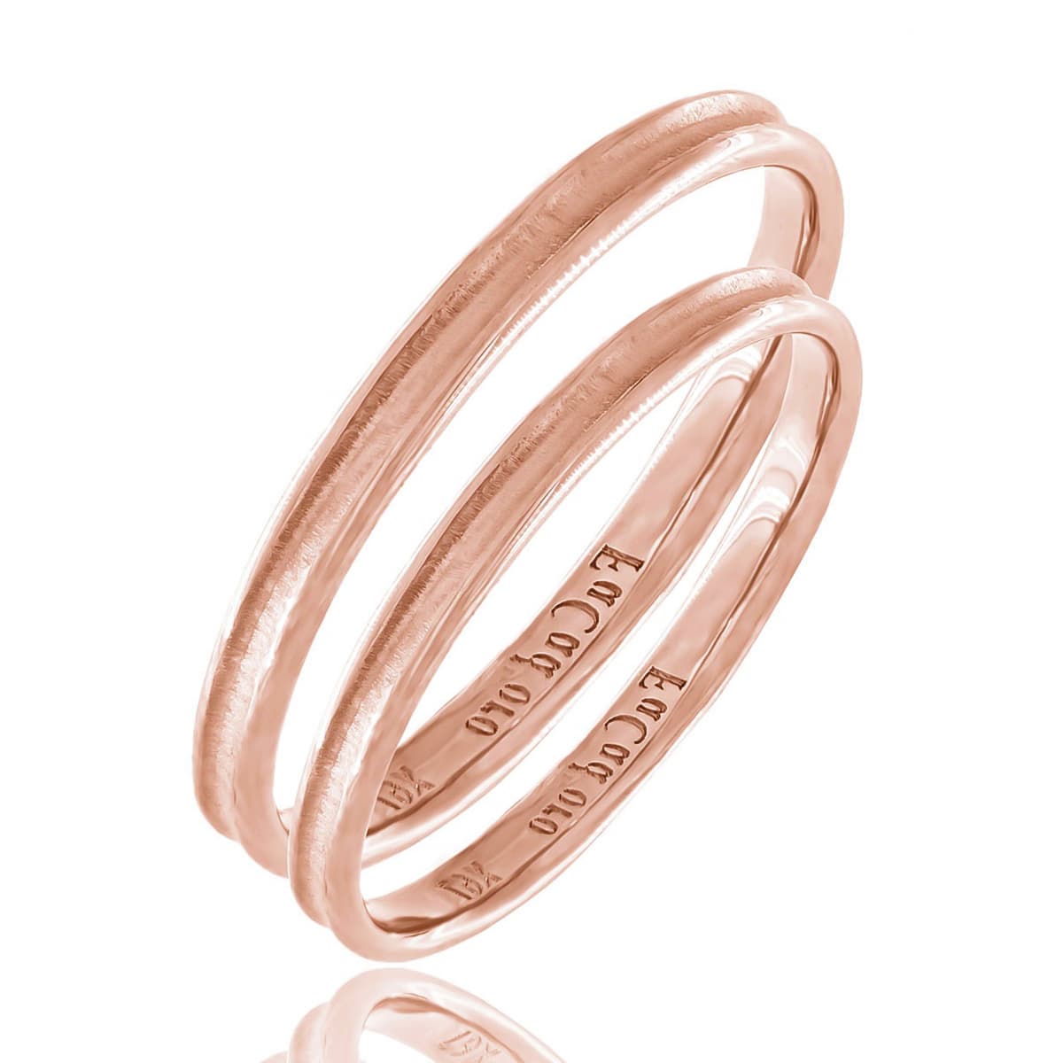 Men's Rings FACADORO Rose Gold
