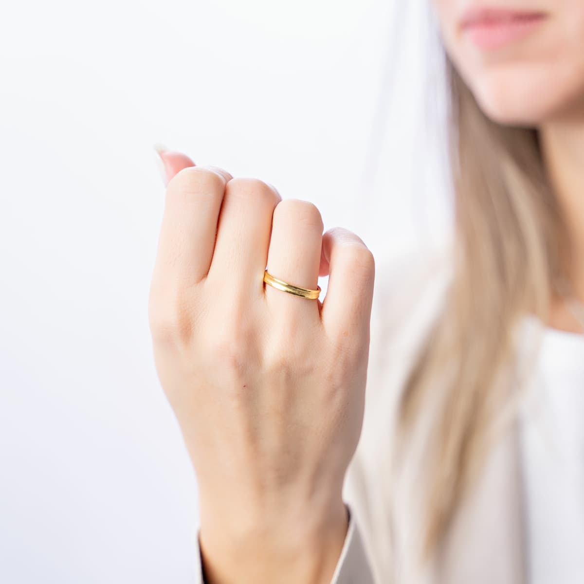 Women's Wedding Bands FACADORO Gold