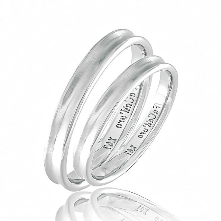 Λευκή Χρυσή Βέρα Γάμου WR376W