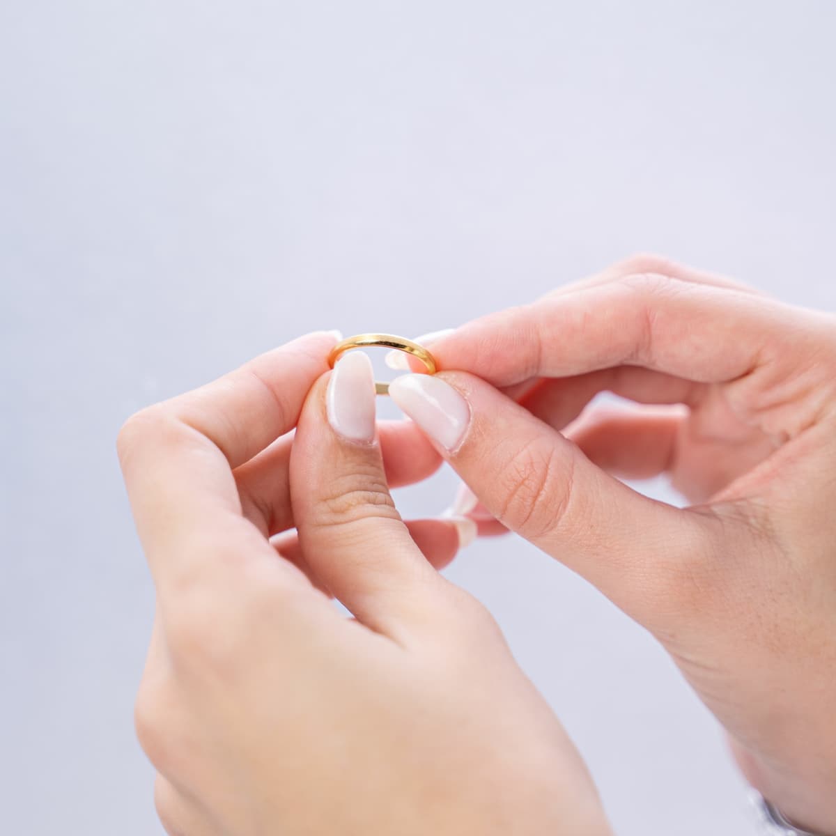 Women's Wedding Bands FACADORO Silver