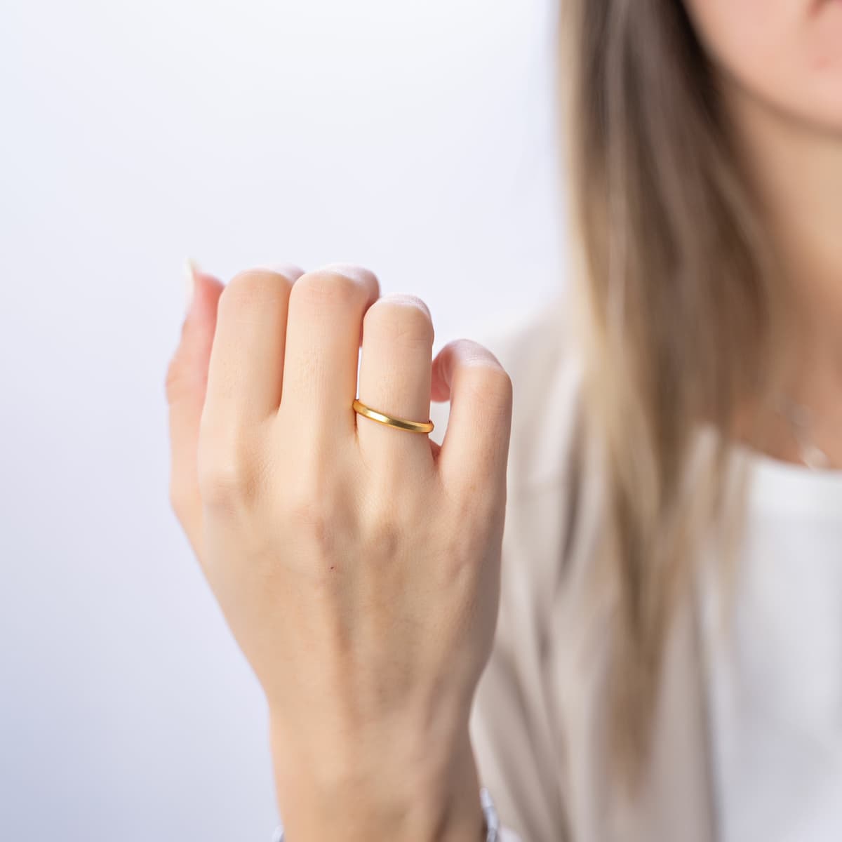 Women's Wedding Bands FACADORO Silver