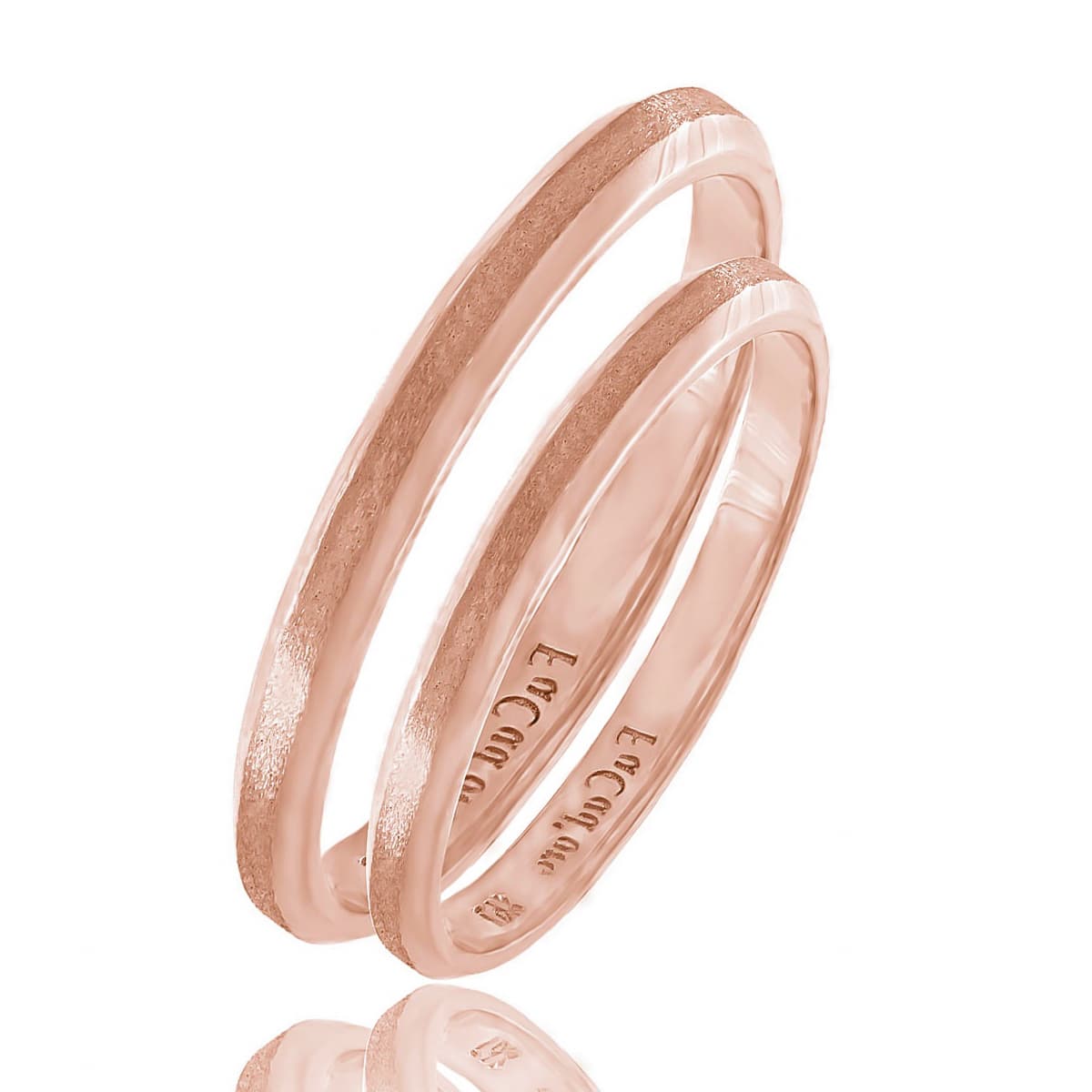 Men's Rings FACADORO Rose Gold
