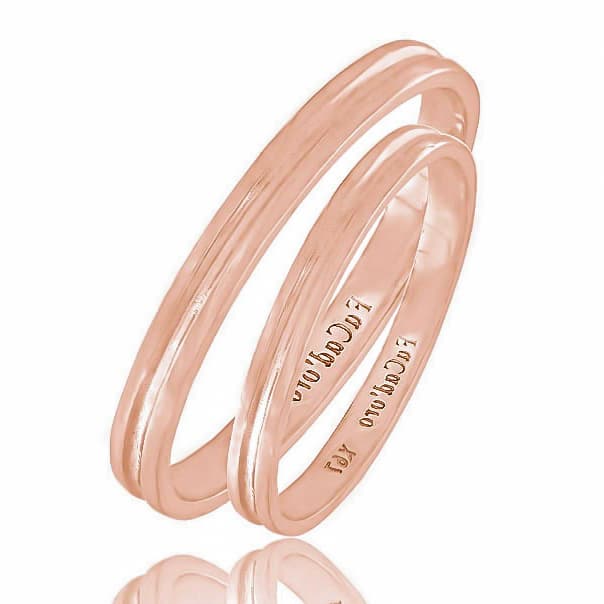 Men's Rings FACADORO Rose Gold