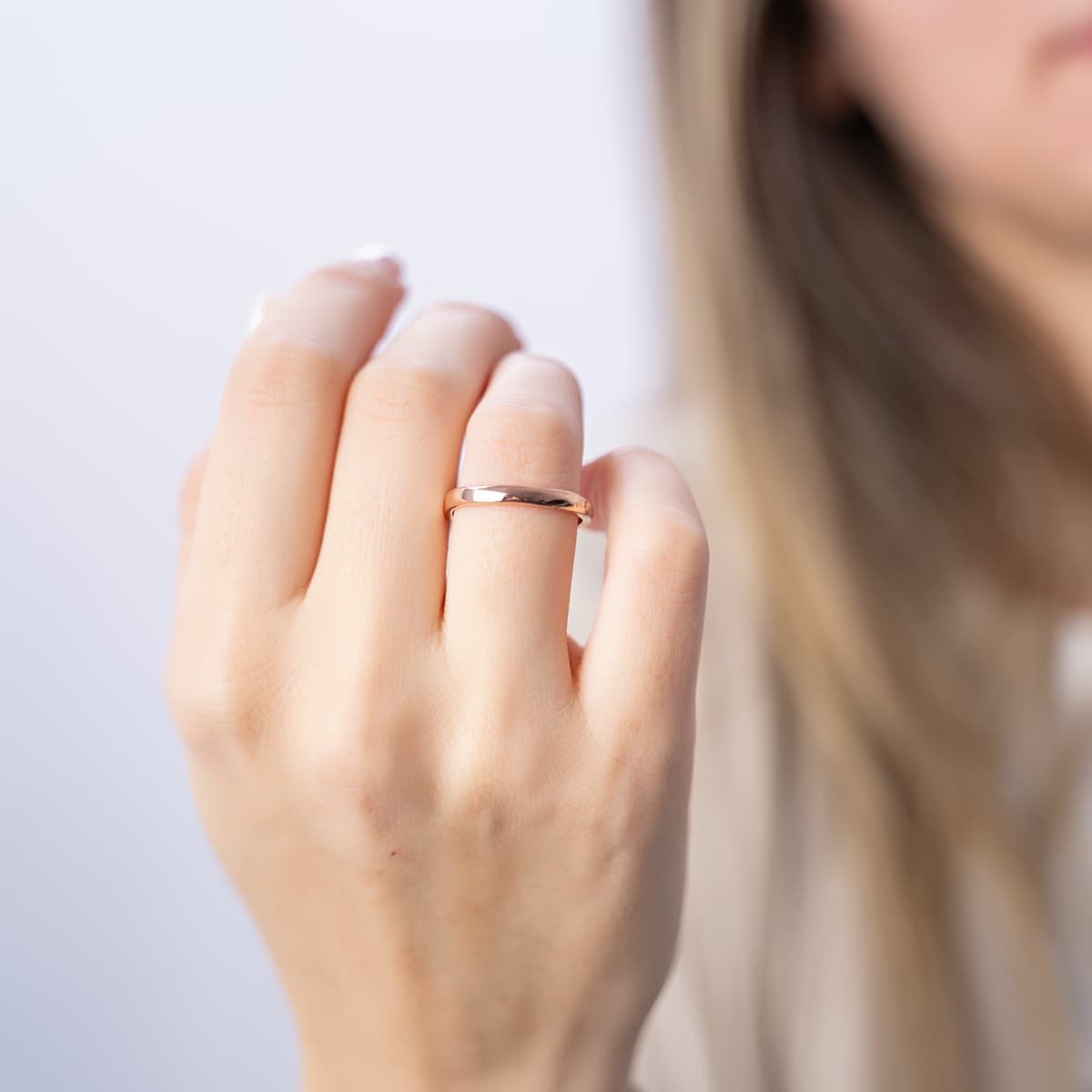 Women's Wedding Bands FACADORO Gold