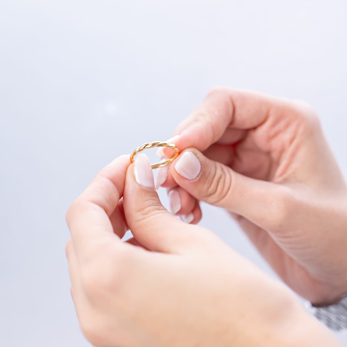 Women's Wedding Bands FACADORO Silver