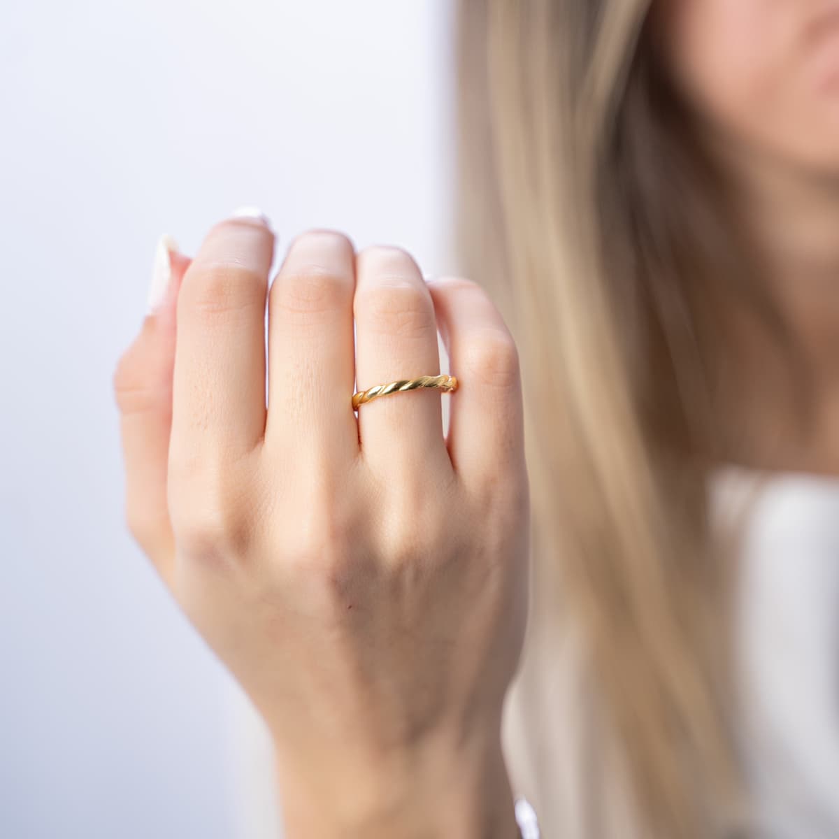 Women's Wedding Bands FACADORO Silver