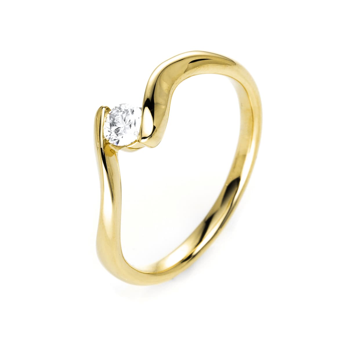 Diamond Group Μονόπετρο Δαχτυλίδι με Διαμάντι Brilliant από Ροζ Χρυσό 18 Καρατίων DDX405