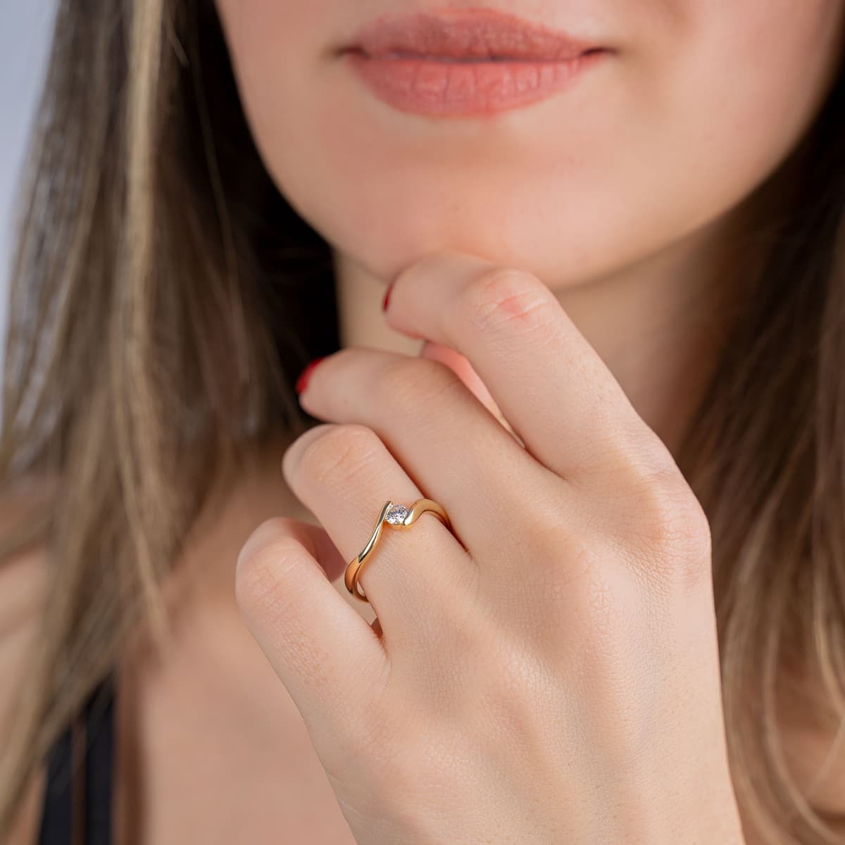 Women's Engagement Rings Diamond Group Rose Gold