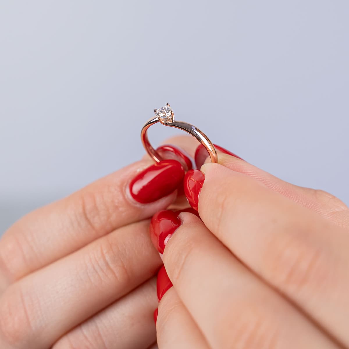 Women's Rings Diamond Group Rose Gold