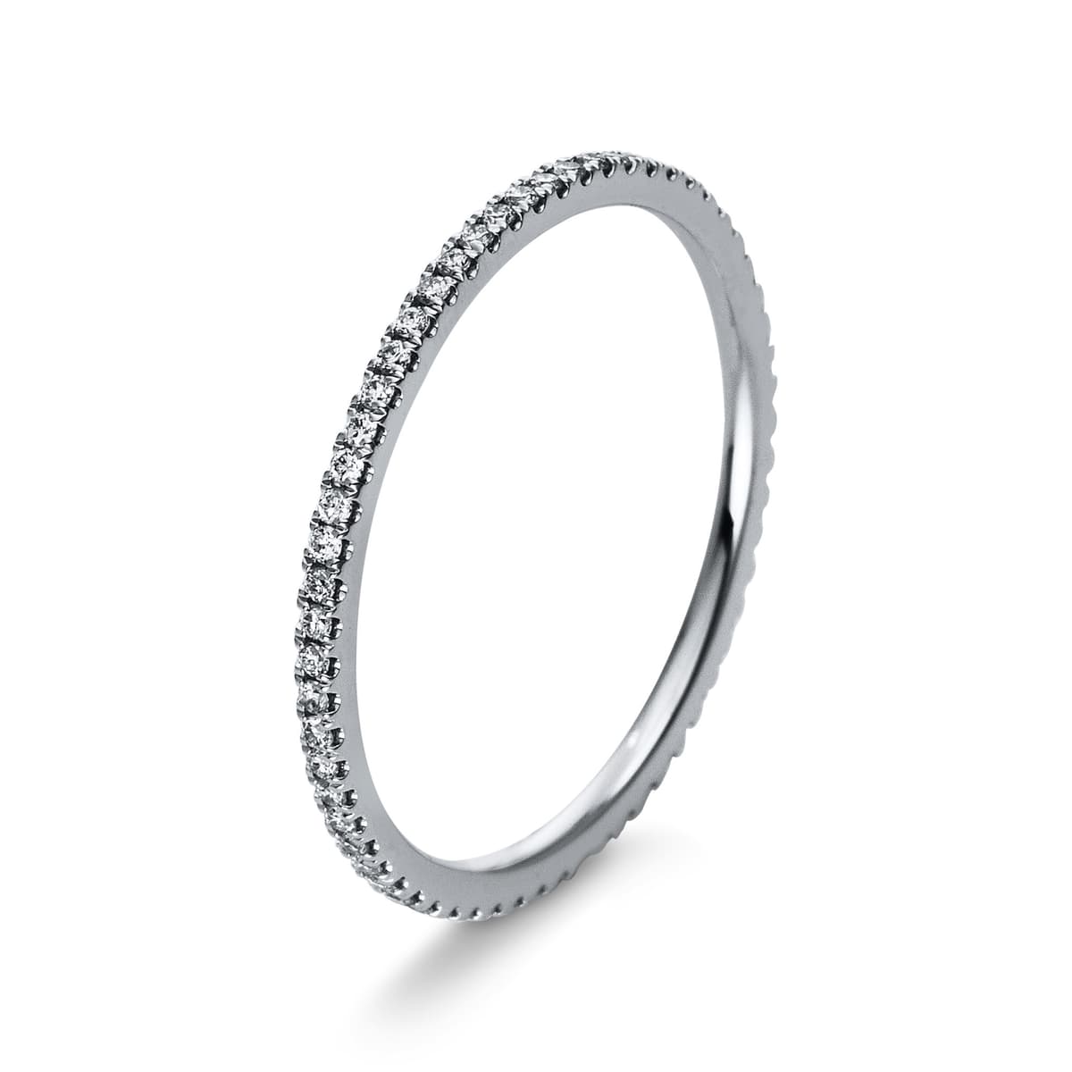 Diamond Group Ολόβερο Δαχτυλίδι με Διαμάντια Brilliant από Λευκό Χρυσό 18 Καρατίων DDX421