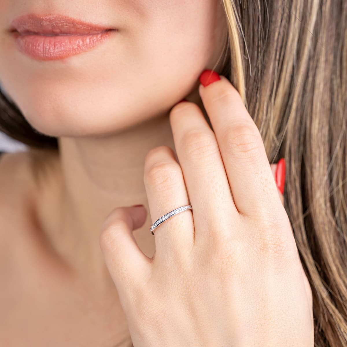 Women's Rings Diamond Group Silver