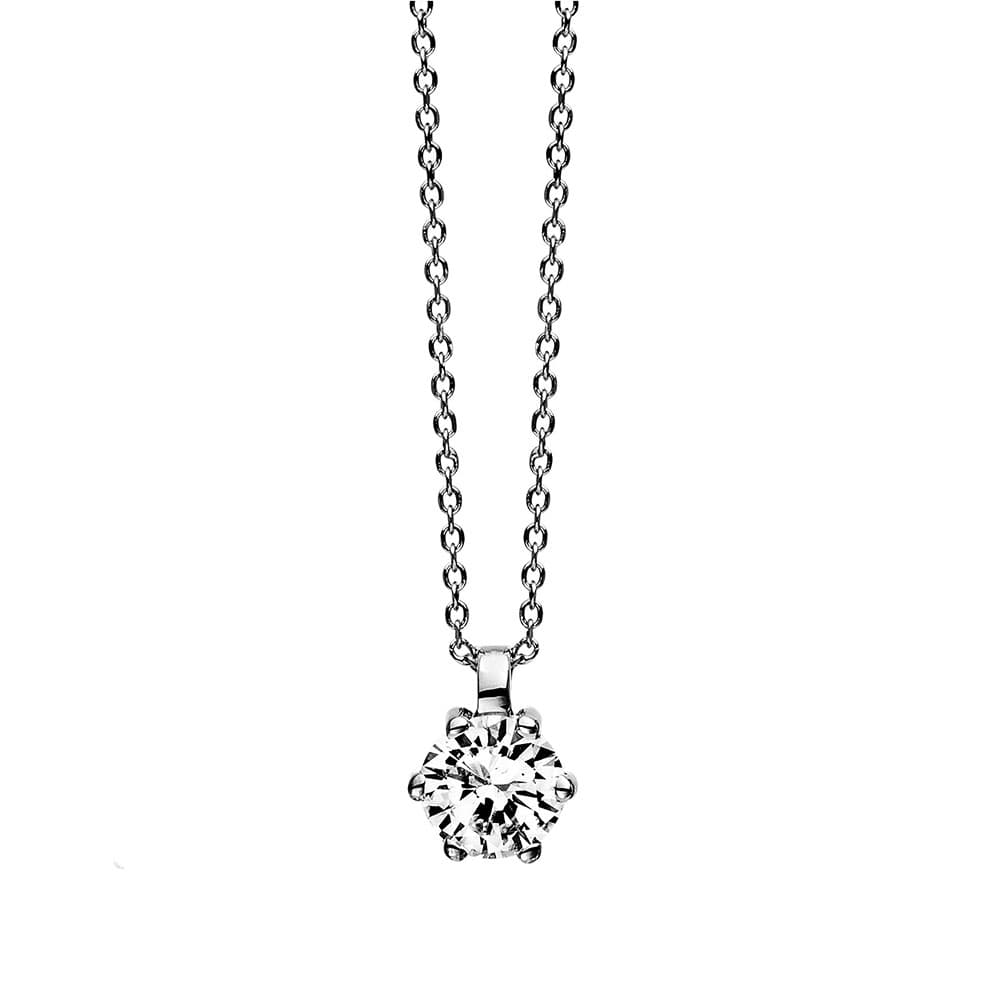 Women's Necklaces Diamond Group Silver