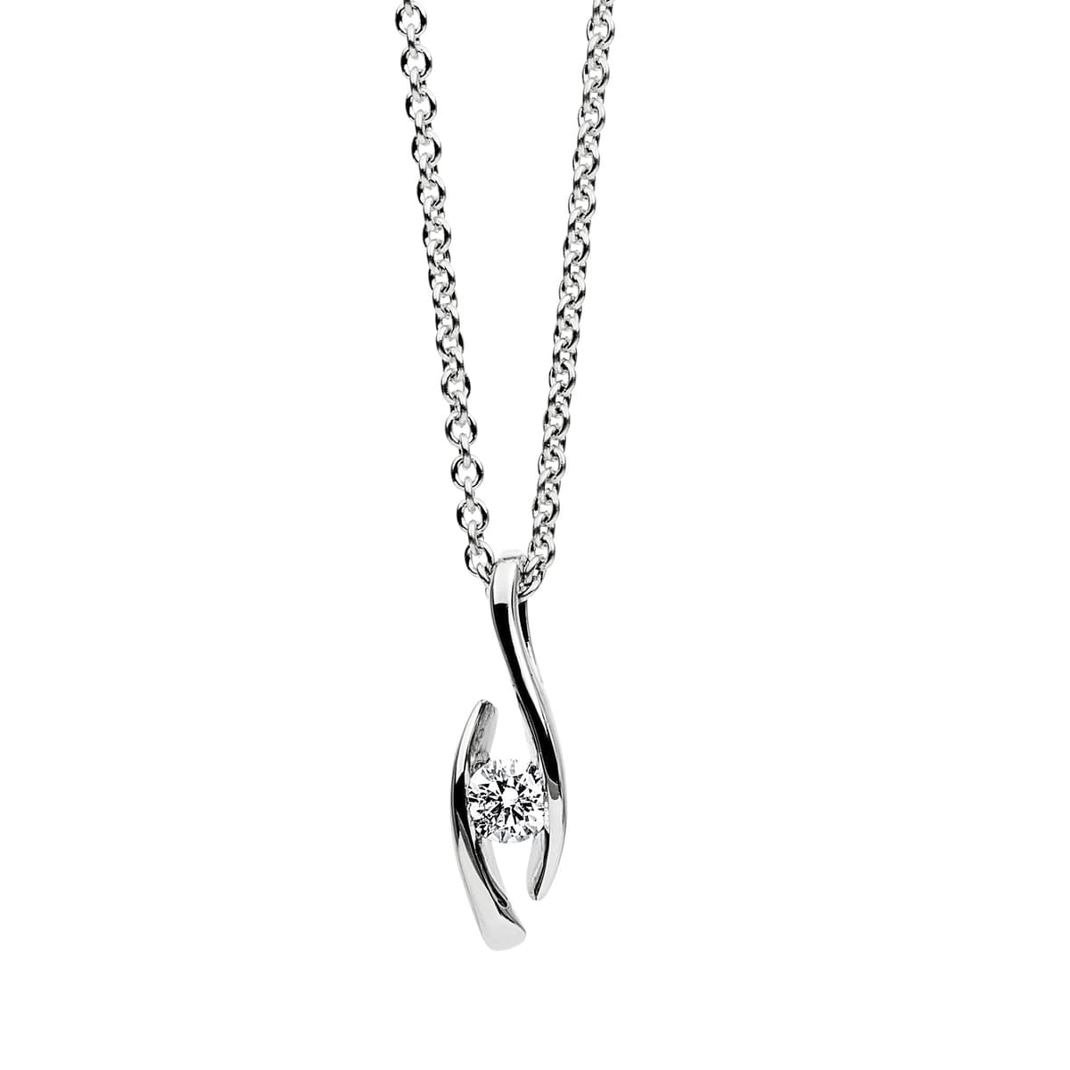 Women's Necklaces Diamond Group Silver